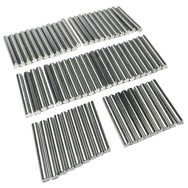 ZDingTech 64pcs 5mm x 40mm Dowel Pins Metal Dowel pins M5 5mm Shelf Pegs,Support Shelves,5mm x 40mm Metal Rod.304 Stainless Steel Wood Bunk Bed pegs (5 x 40mm) - Image 3
